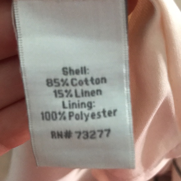 LC Lauren Conrad linen blend peach maxi dress size medium - Picture 8 of 9